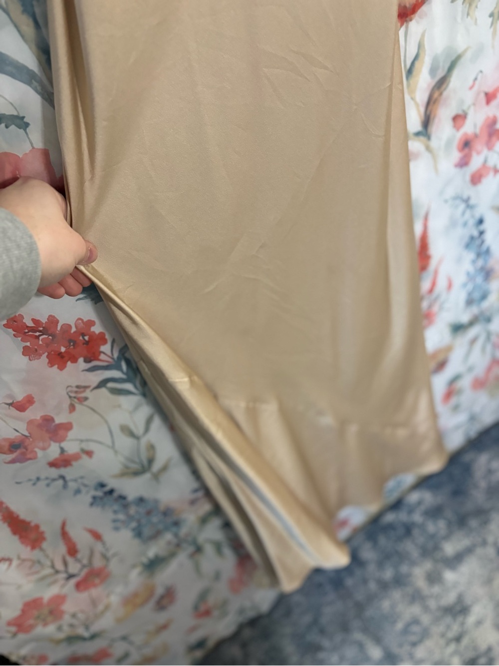 Show Me Your Mumu Satin Slip Dress in Champagne - Picture 5 of 10